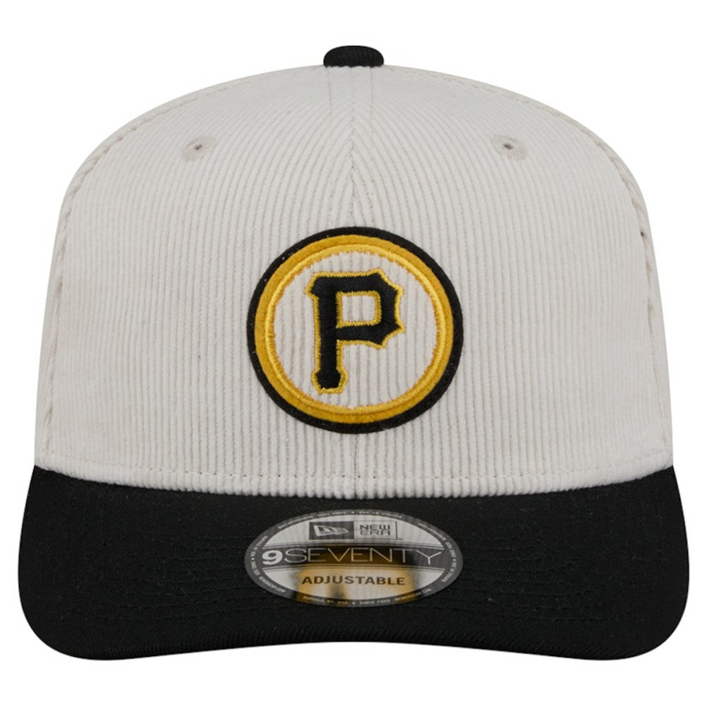 Pittsburgh Pirates New Era Loyal 9SEVENTY Adjustable Hat - Cream Hats