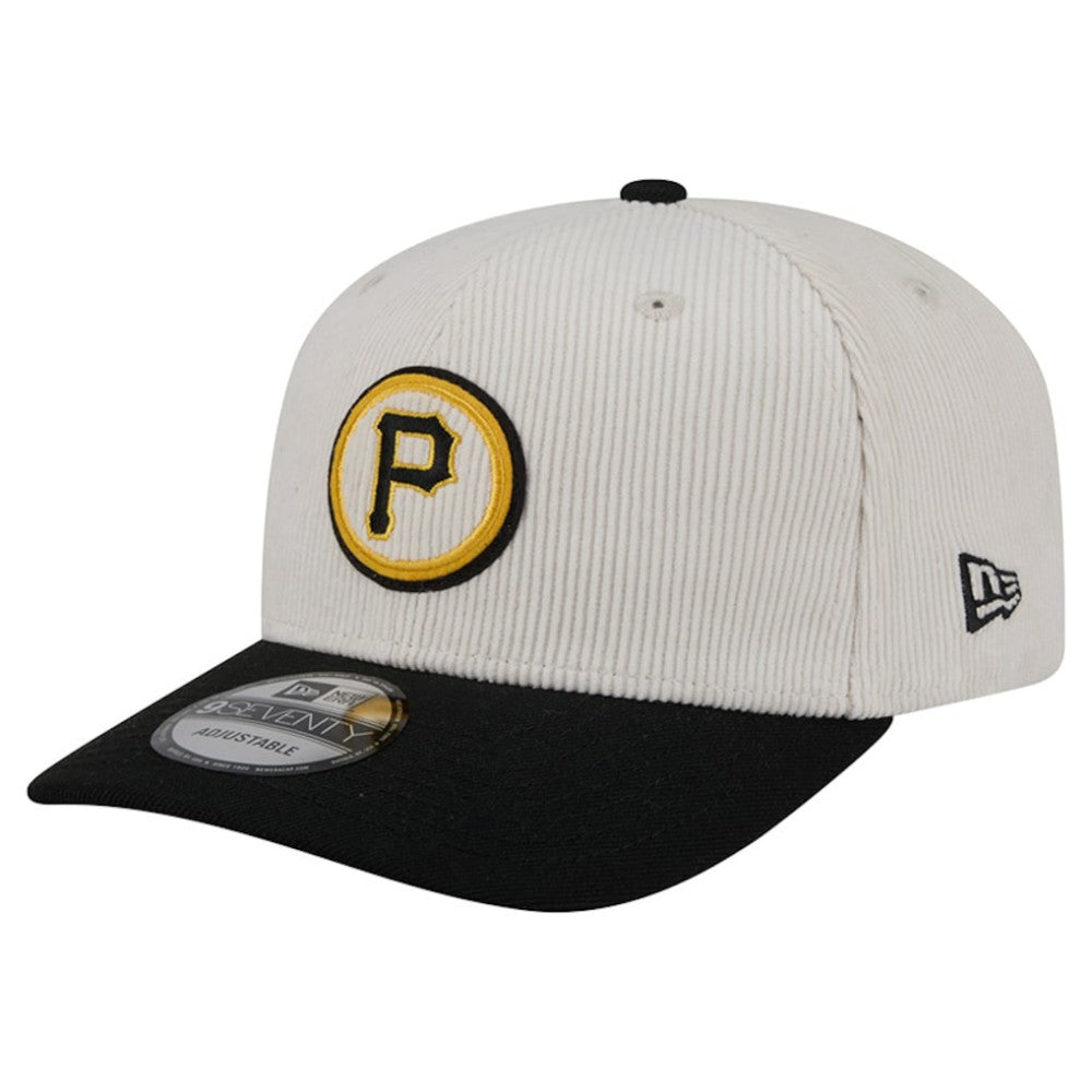Pittsburgh Pirates New Era Loyal 9SEVENTY Adjustable Hat - Cream Hats