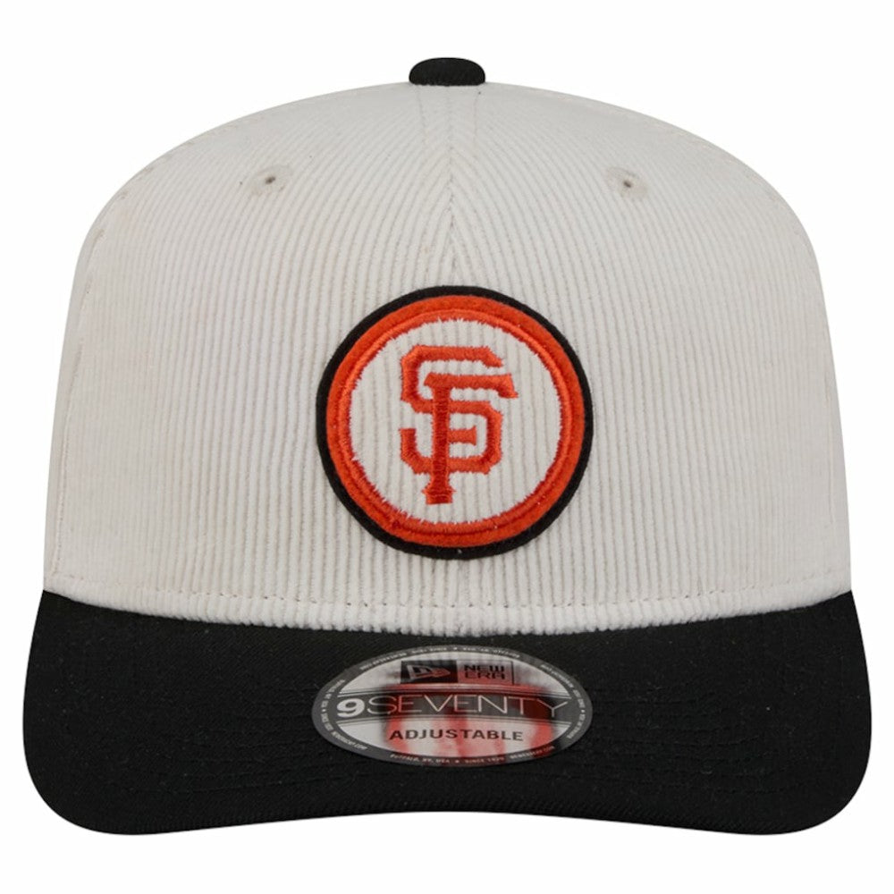 San Francisco Giants New Era Loyal 9SEVENTY Adjustable Hat - Cream Hats