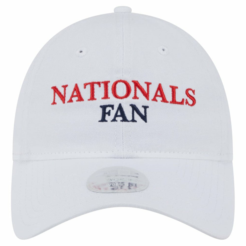 Washington Nationals New Era Women's Team Fan 9TWENTY Adjustable Hat - White Hats