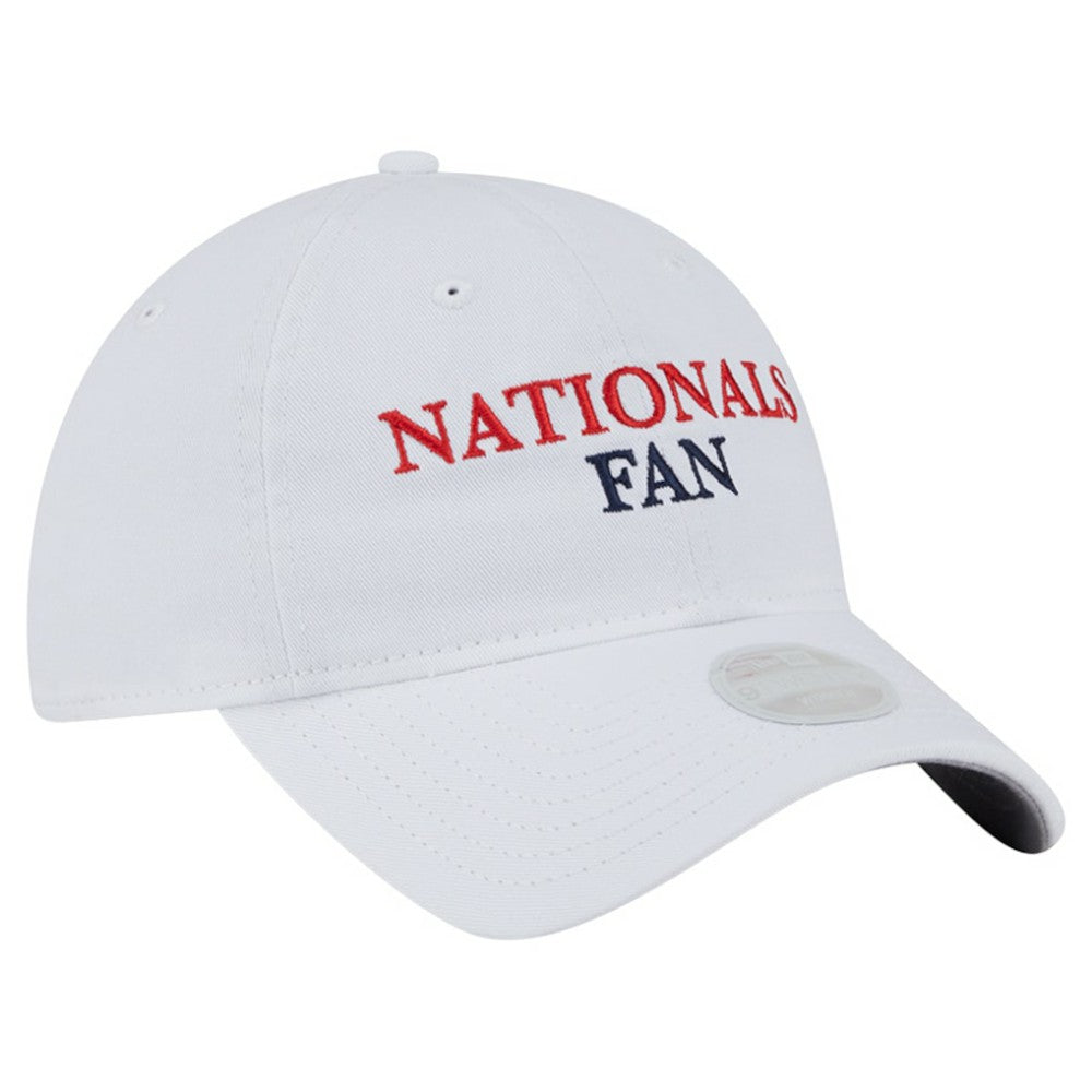 Washington Nationals New Era Women's Team Fan 9TWENTY Adjustable Hat - White Hats