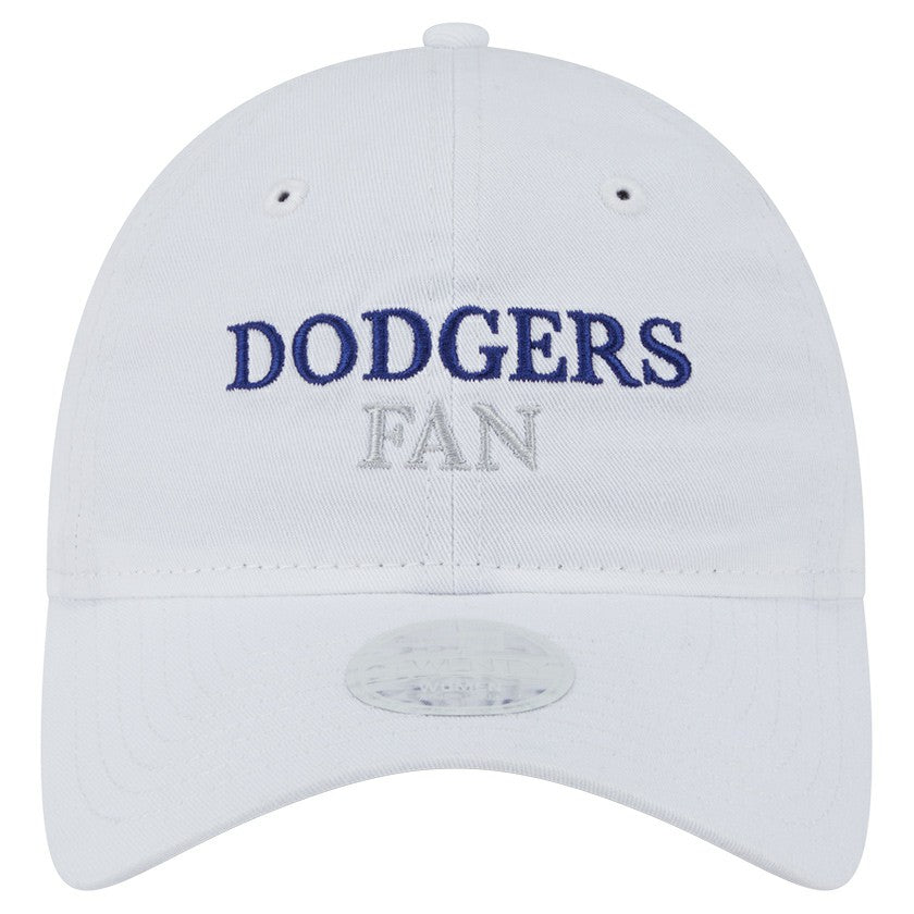 Los Angeles Dodgers New Era Women's Team Fan 9TWENTY Adjustable Hat - White Hats