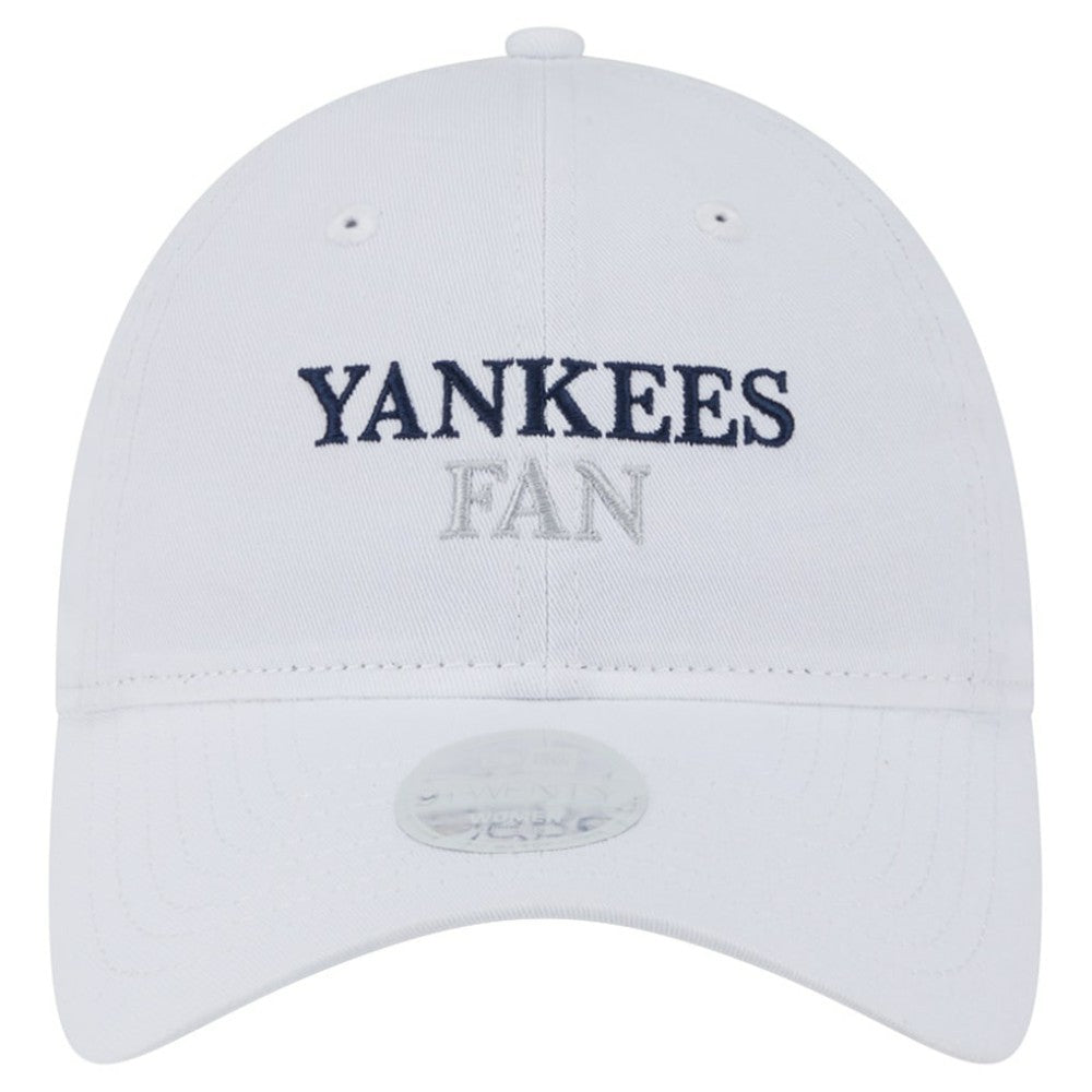 New York Yankees New Era Women's Team Fan 9TWENTY Adjustable Hat - White Hats
