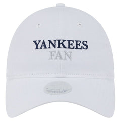 New York Yankees New Era Women's Team Fan 9TWENTY Adjustable Hat - White Hats