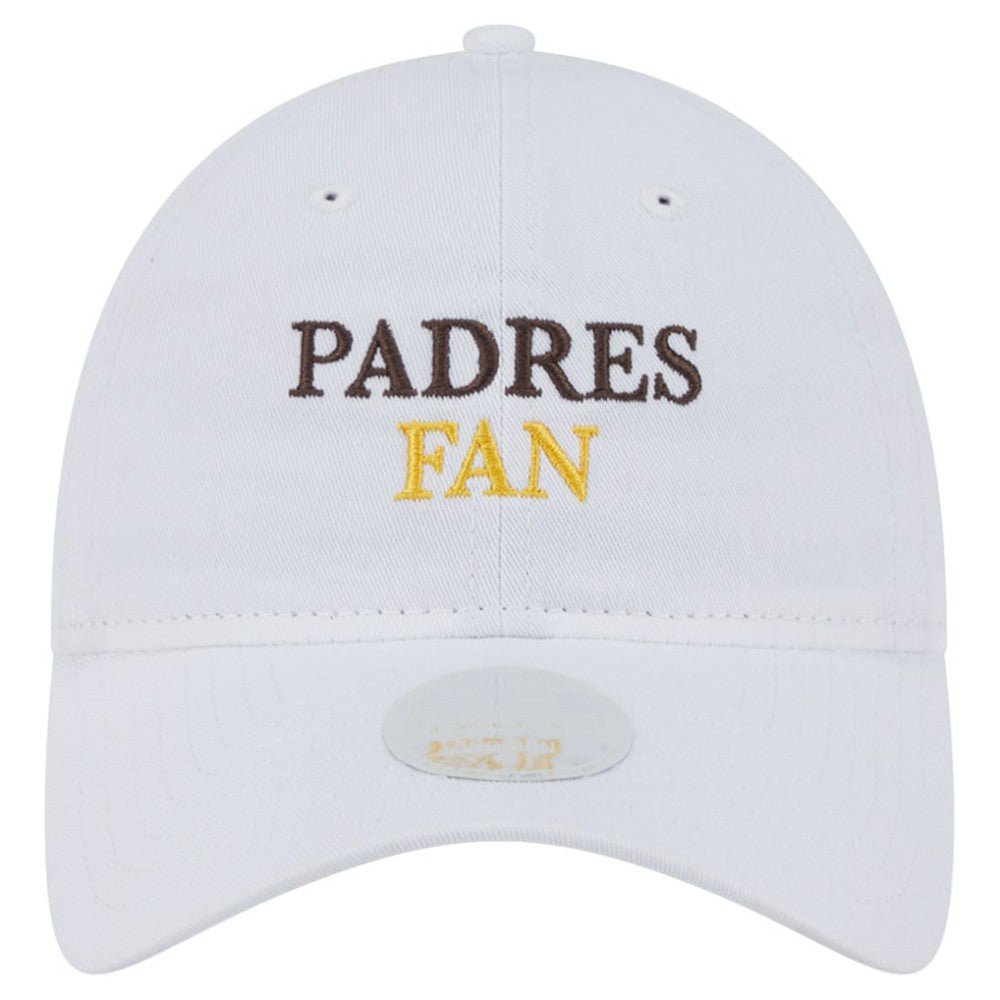 San Diego Padres New Era Women's Team Fan 9TWENTY Adjustable Hat - White Hats