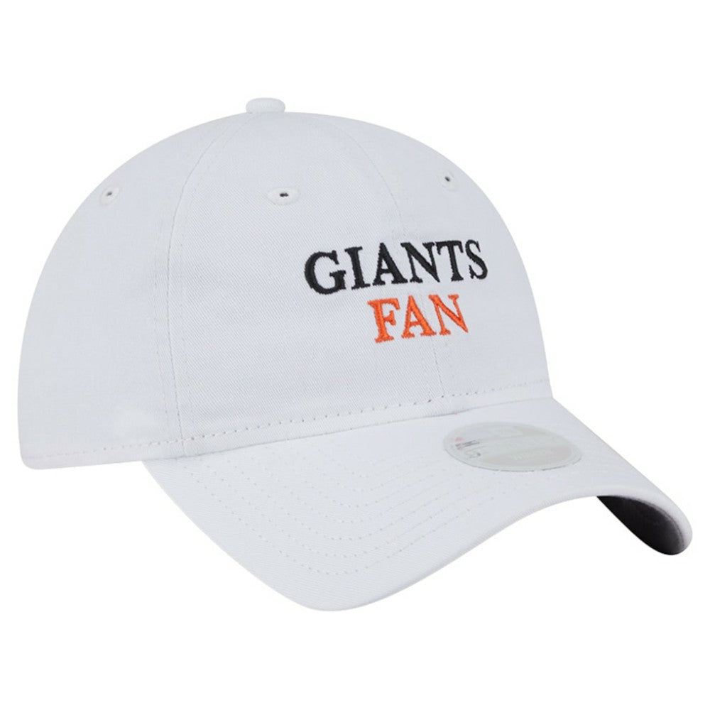 San Francisco Giants New Era Women's Team Fan 9TWENTY Adjustable Hat - White Hats