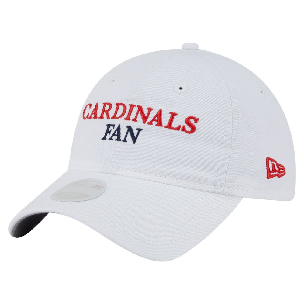 St. Louis Cardinals New Era Women's Team Fan 9TWENTY Adjustable Hat - White Hats