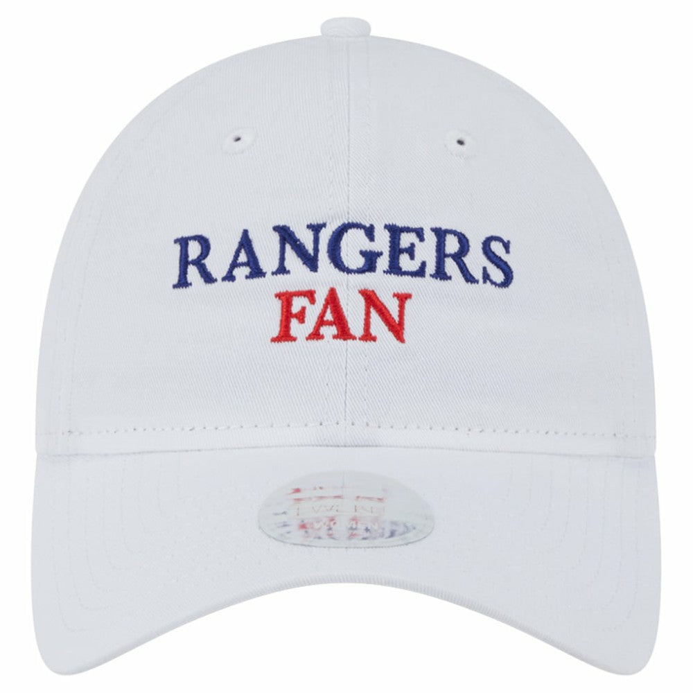 Texas Rangers New Era Women's Team Fan 9TWENTY Adjustable Hat - White Hats