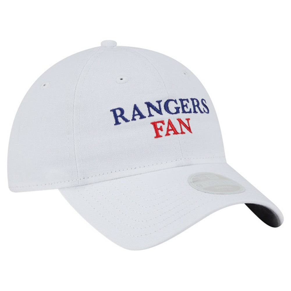 Texas Rangers New Era Women's Team Fan 9TWENTY Adjustable Hat - White Hats