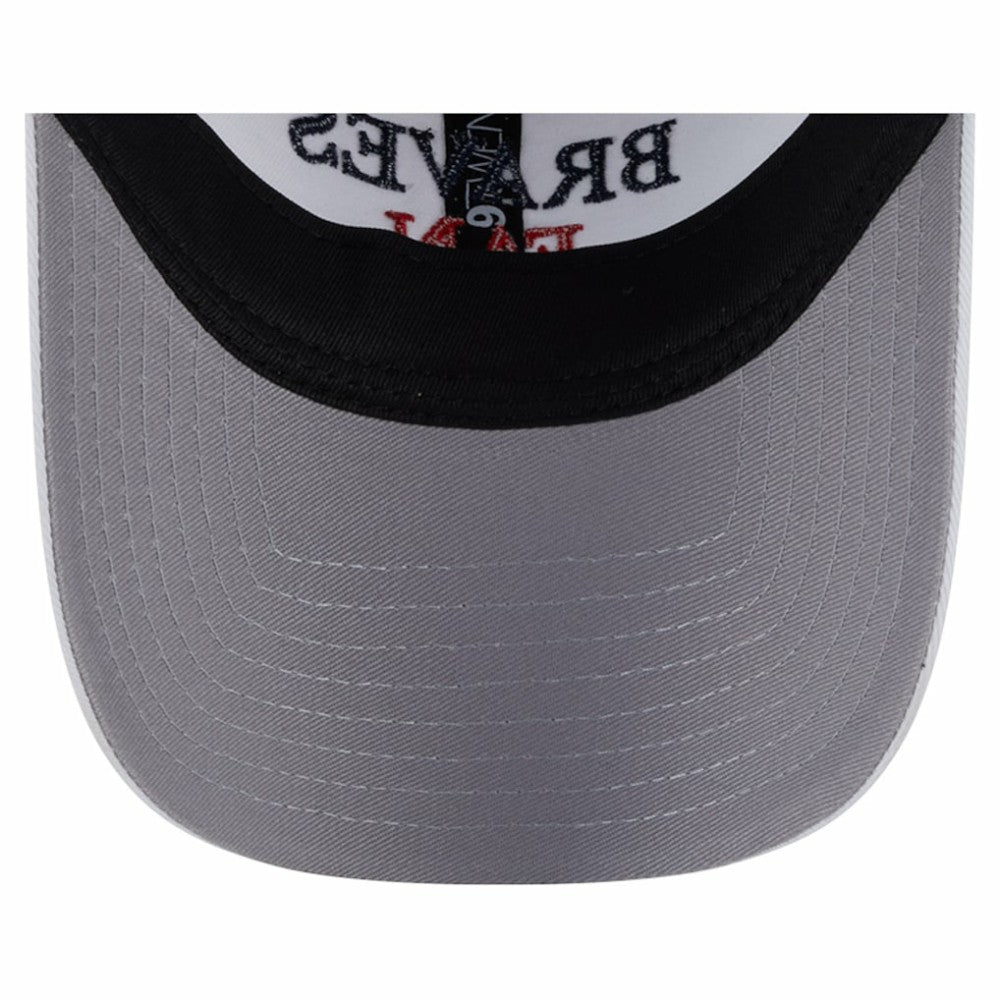 Atlanta Braves New Era Women's Team Fan 9TWENTY Adjustable Hat - White Hats
