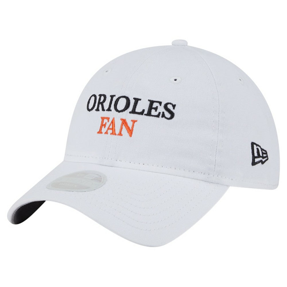 Baltimore Orioles New Era Women's Team Fan 9TWENTY Adjustable Hat - White Hats