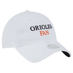 Baltimore Orioles New Era Women's Team Fan 9TWENTY Adjustable Hat - White Hats
