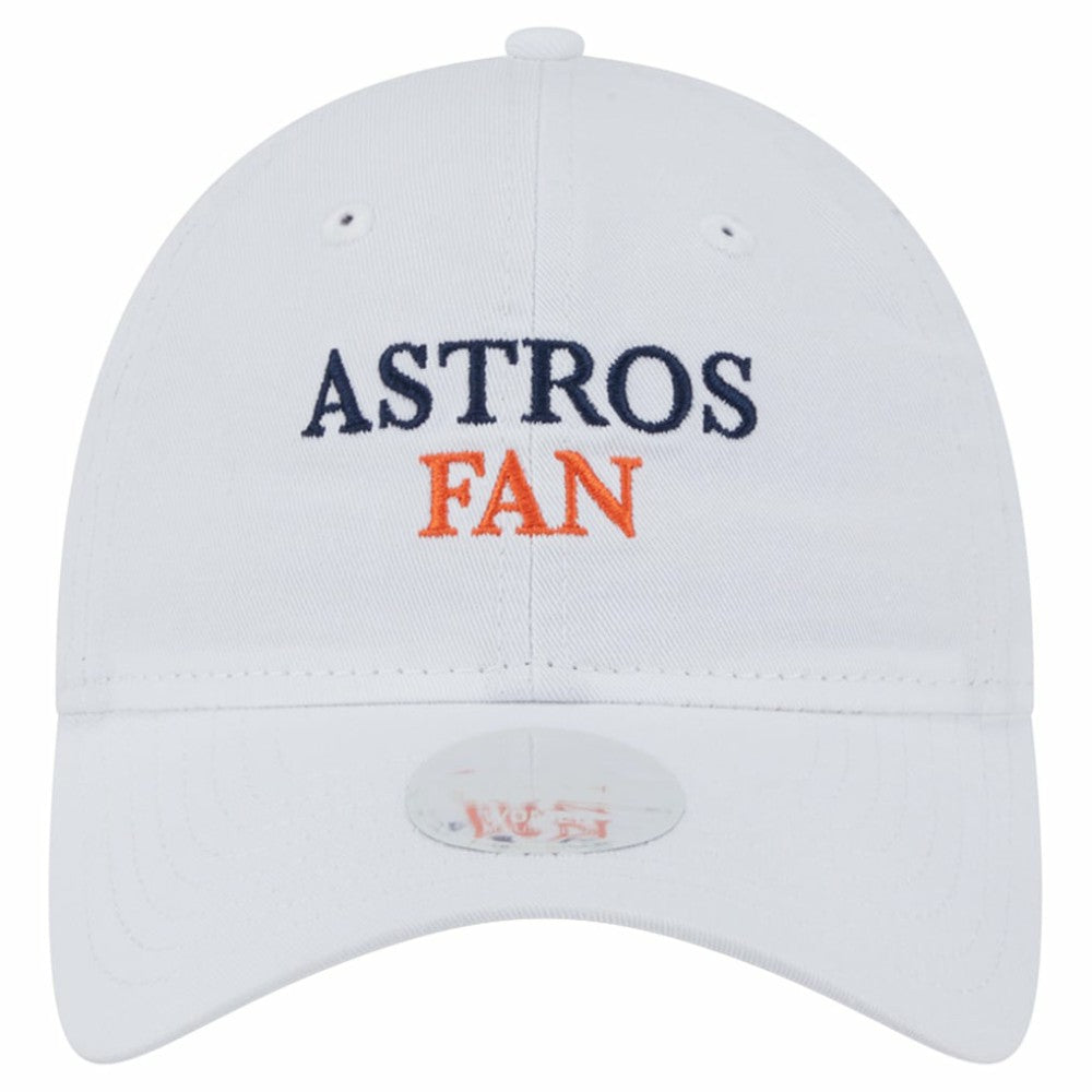 Houston Astros New Era Women's Team Fan 9TWENTY Adjustable Hat - White Hats