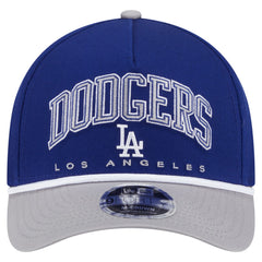 Los Angeles Dodgers New Era Arch 9FORTY A-Frame M-Crown Adjustable Hat - Royal/Gray Hats