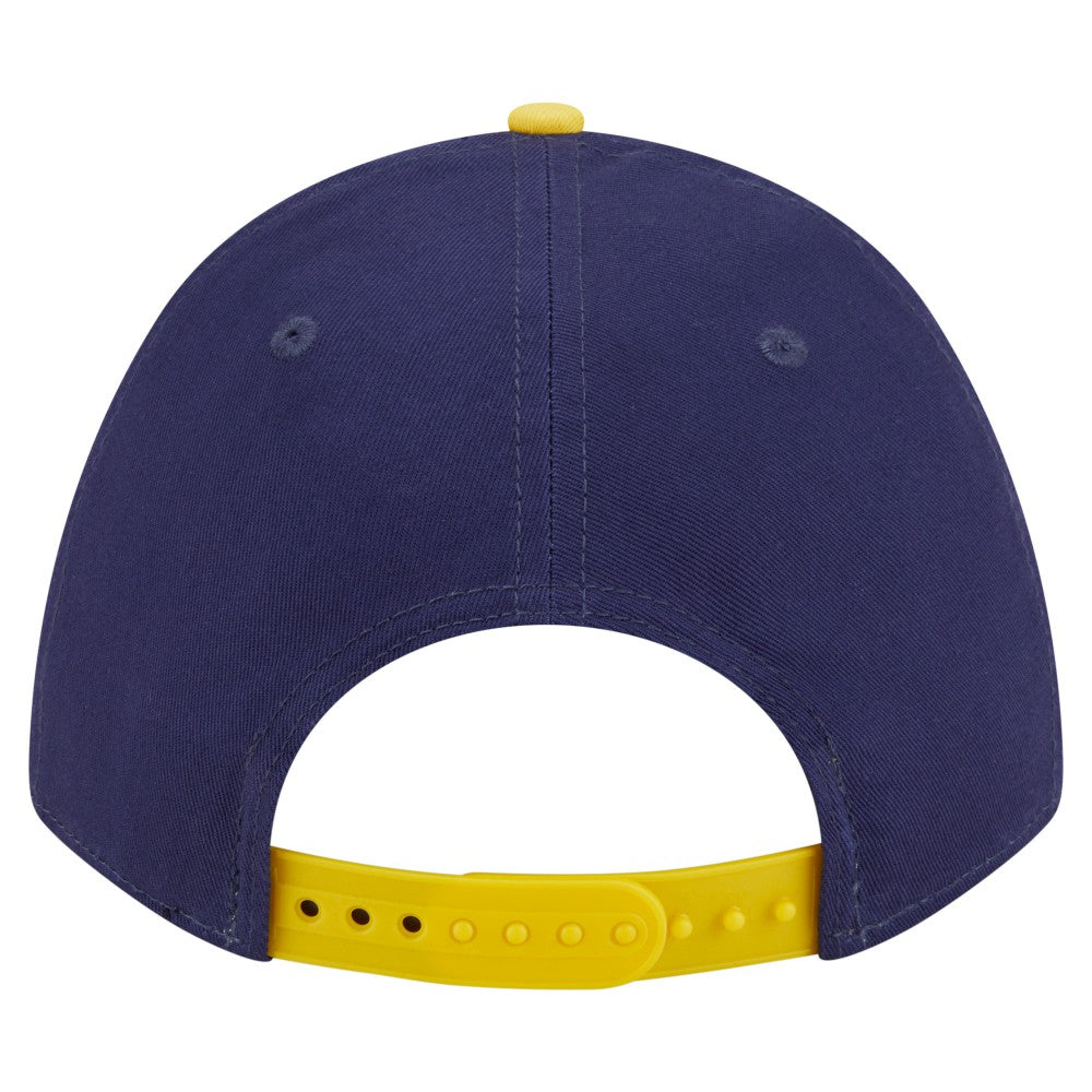 Milwaukee Brewers New Era Arch 9FORTY A-Frame M-Crown Adjustable Hat - Navy/Gold Hats