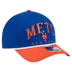 New York Mets New Era Arch 9FORTY A-Frame M-Crown Adjustable Hat - Royal/Orange Hats