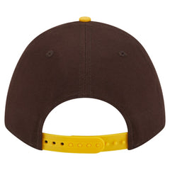 San Diego Padres New Era Arch 9FORTY A-Frame M-Crown Adjustable Hat - Brown/Gold Hats