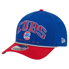 Chicago Cubs New Era Arch 9FORTY A-Frame M-Crown Adjustable Hat - Royal/Red Hats