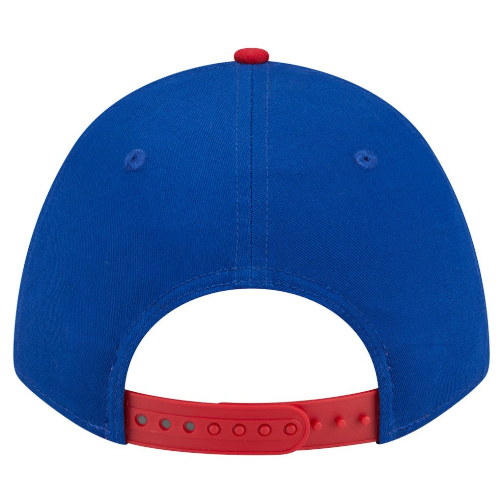 Chicago Cubs New Era Arch 9FORTY A-Frame M-Crown Adjustable Hat - Royal/Red Hats
