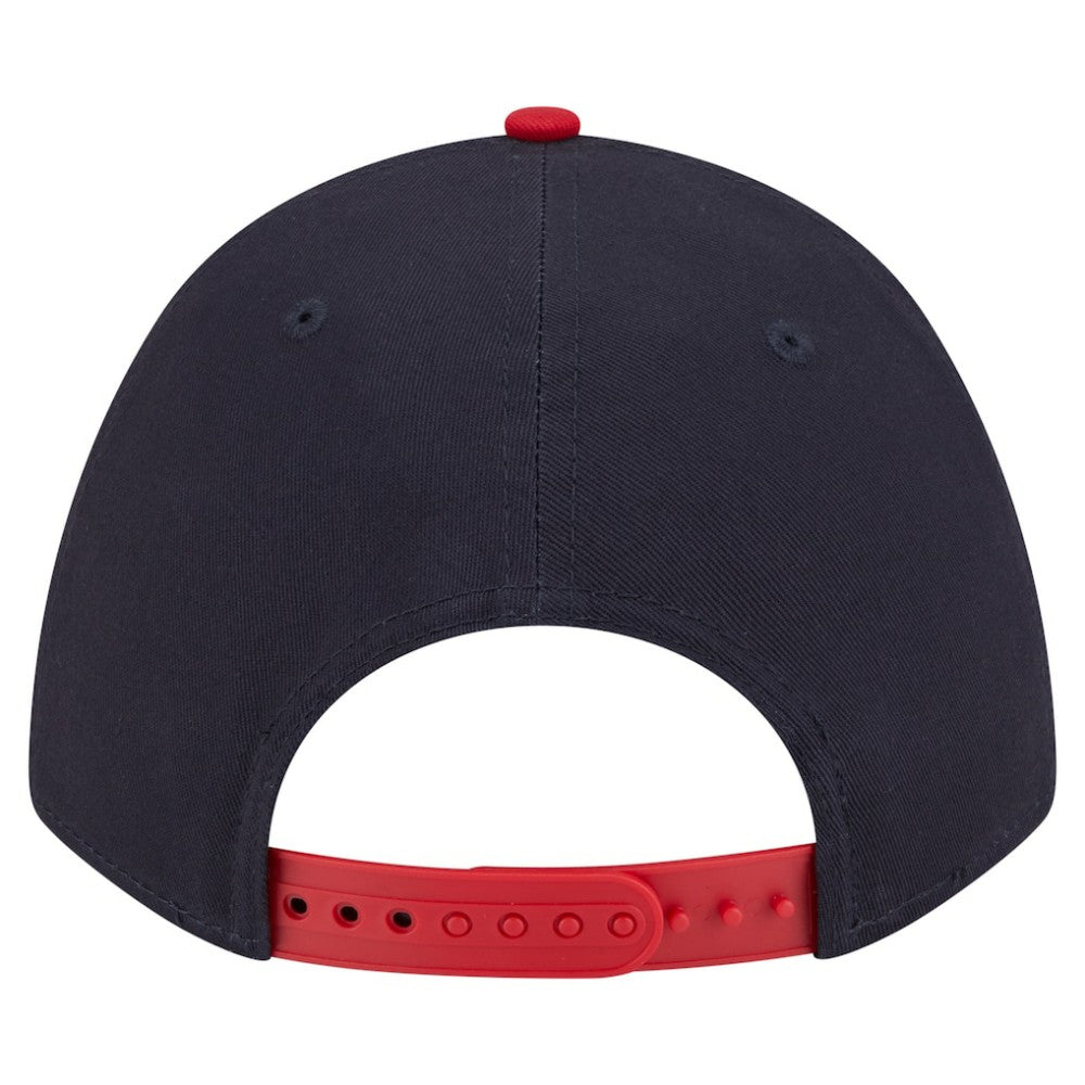 Atlanta Braves New Era Arch 9FORTY A-Frame M-Crown Adjustable Hat - Navy/Red Hats