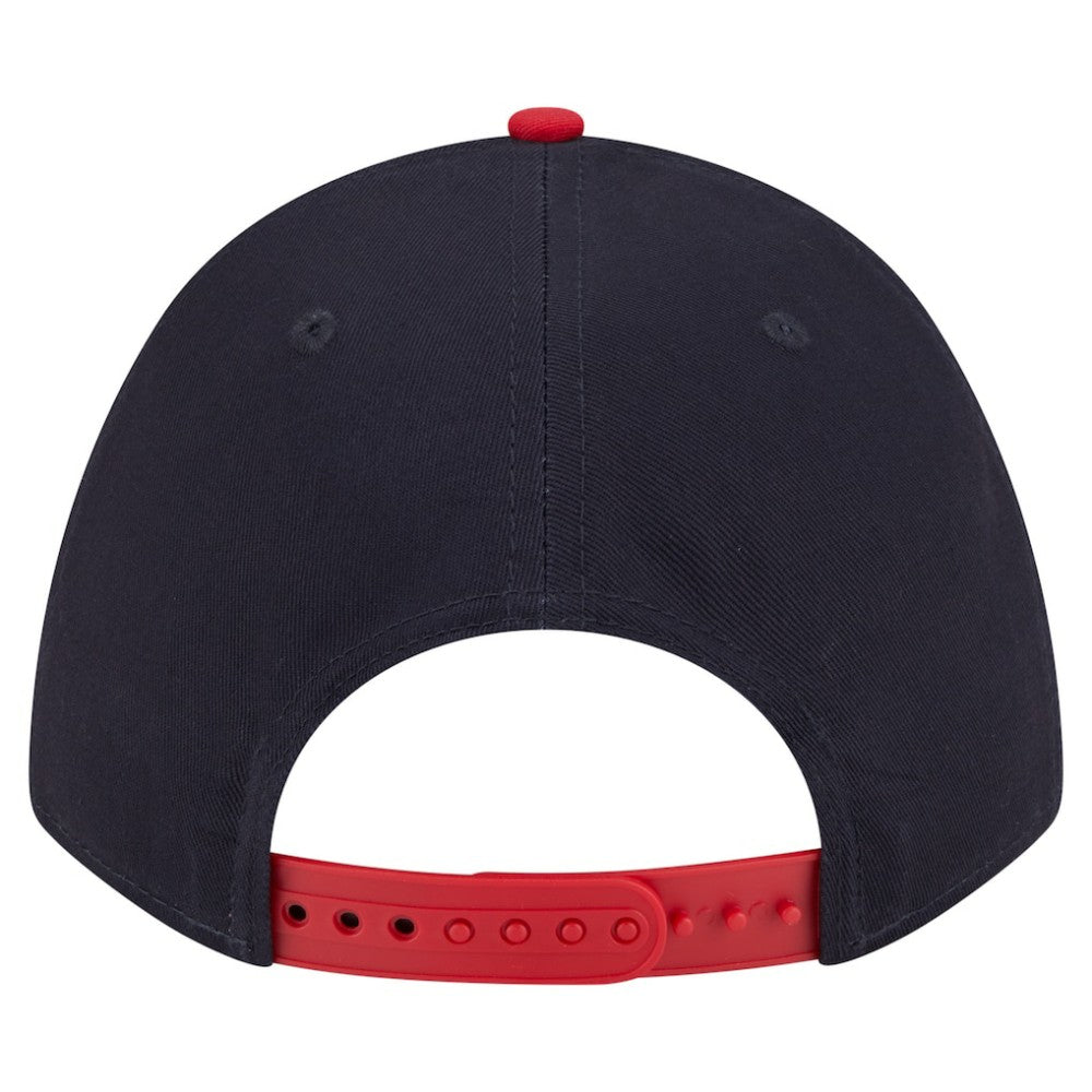 Boston Red Sox New Era Arch 9FORTY A-Frame M-Crown Adjustable Hat - Navy/Red Hats