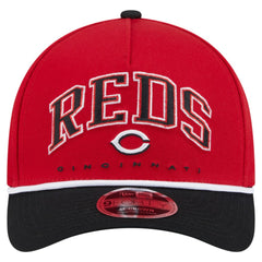 Cincinnati Reds New Era Arch 9FORTY A-Frame M-Crown Adjustable Hat - Red/Black Hats