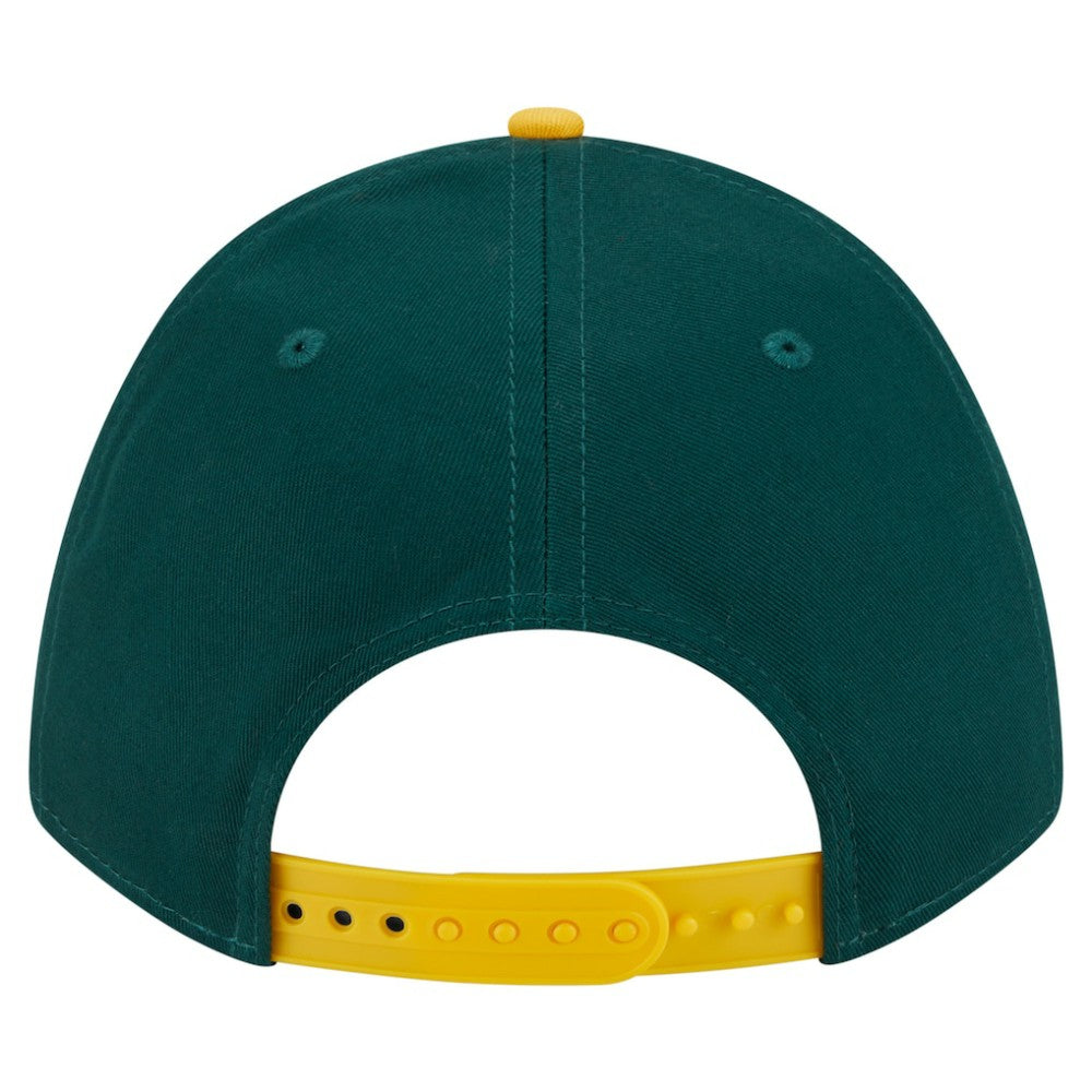 Athletics New Era Arch 9FORTY A-Frame M-Crown Adjustable Hat - Green/Gold Hats