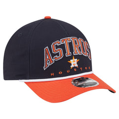 Houston Astros New Era Arch 9FORTY A-Frame M-Crown Adjustable Hat - Navy/Orange Hats