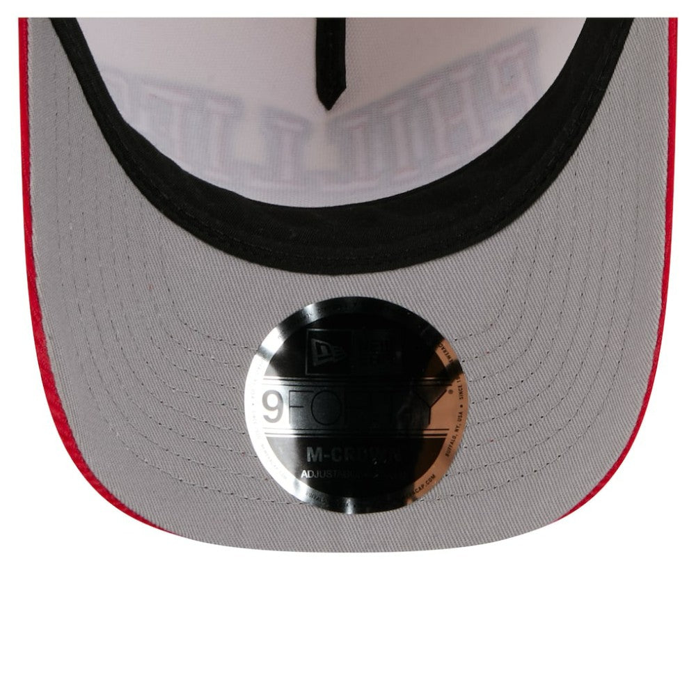 Philadelphia Phillies New Era Sided Corduroy 9FORTY A-Frame Adjustable Hat - Cream/Red Hats