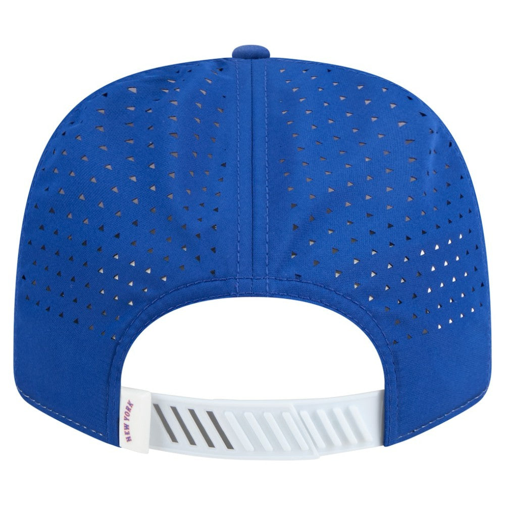 New York Mets New Era Established Patch 9SEVENTY Adjustable Hat - White/Royal Hats