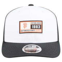 San Francisco Giants New Era Established Patch 9SEVENTY Adjustable Hat - White/Black Hats