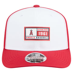 Los Angeles Angels New Era Established Patch 9SEVENTY Adjustable Hat - White/Red Hats