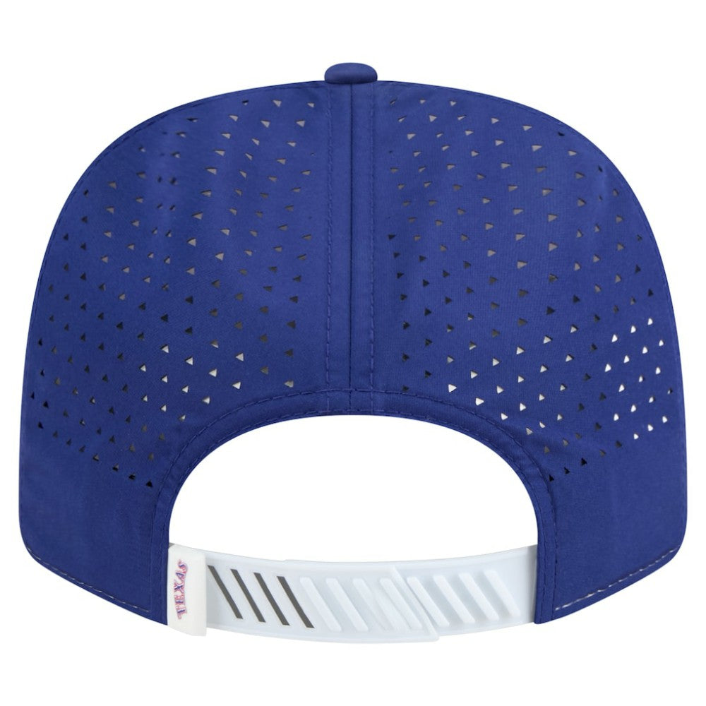 Texas Rangers New Era Established Patch 9SEVENTY Adjustable Hat - White/Royal Hats