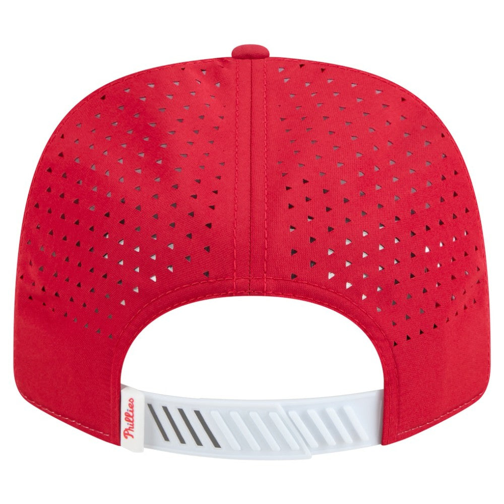 Philadelphia Phillies New Era Established Patch 9SEVENTY Adjustable Hat - White/Red Hats