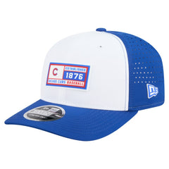 Chicago Cubs New Era Established Patch 9SEVENTY Adjustable Hat - White/Royal Hats