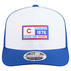 Chicago Cubs New Era Established Patch 9SEVENTY Adjustable Hat - White/Royal Hats