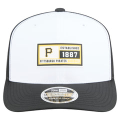 Pittsburgh Pirates New Era Established Patch 9SEVENTY Adjustable Hat - White/Black Hats