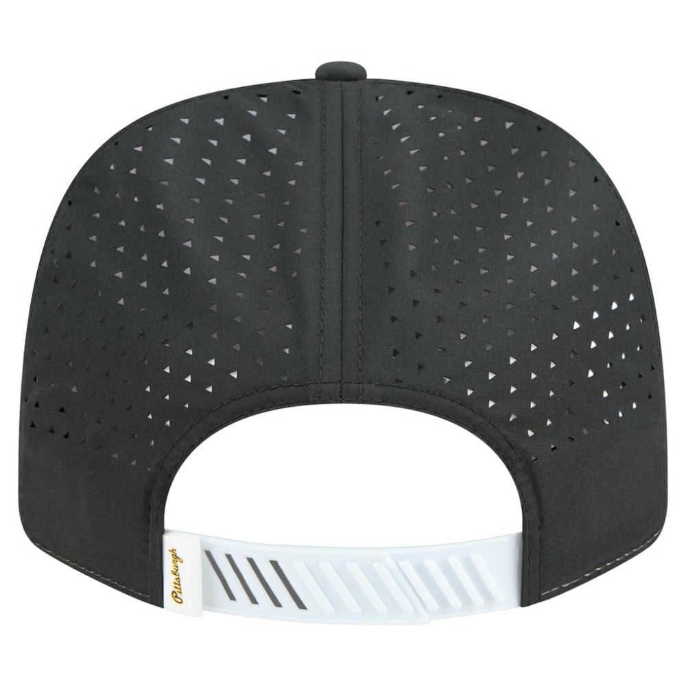 Pittsburgh Pirates New Era Established Patch 9SEVENTY Adjustable Hat - White/Black Hats