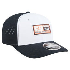 Houston Astros New Era Established Patch 9SEVENTY Adjustable Hat - White/Navy Hats