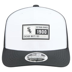 Chicago White Sox New Era Established Patch 9SEVENTY Adjustable Hat - White/Black Hats