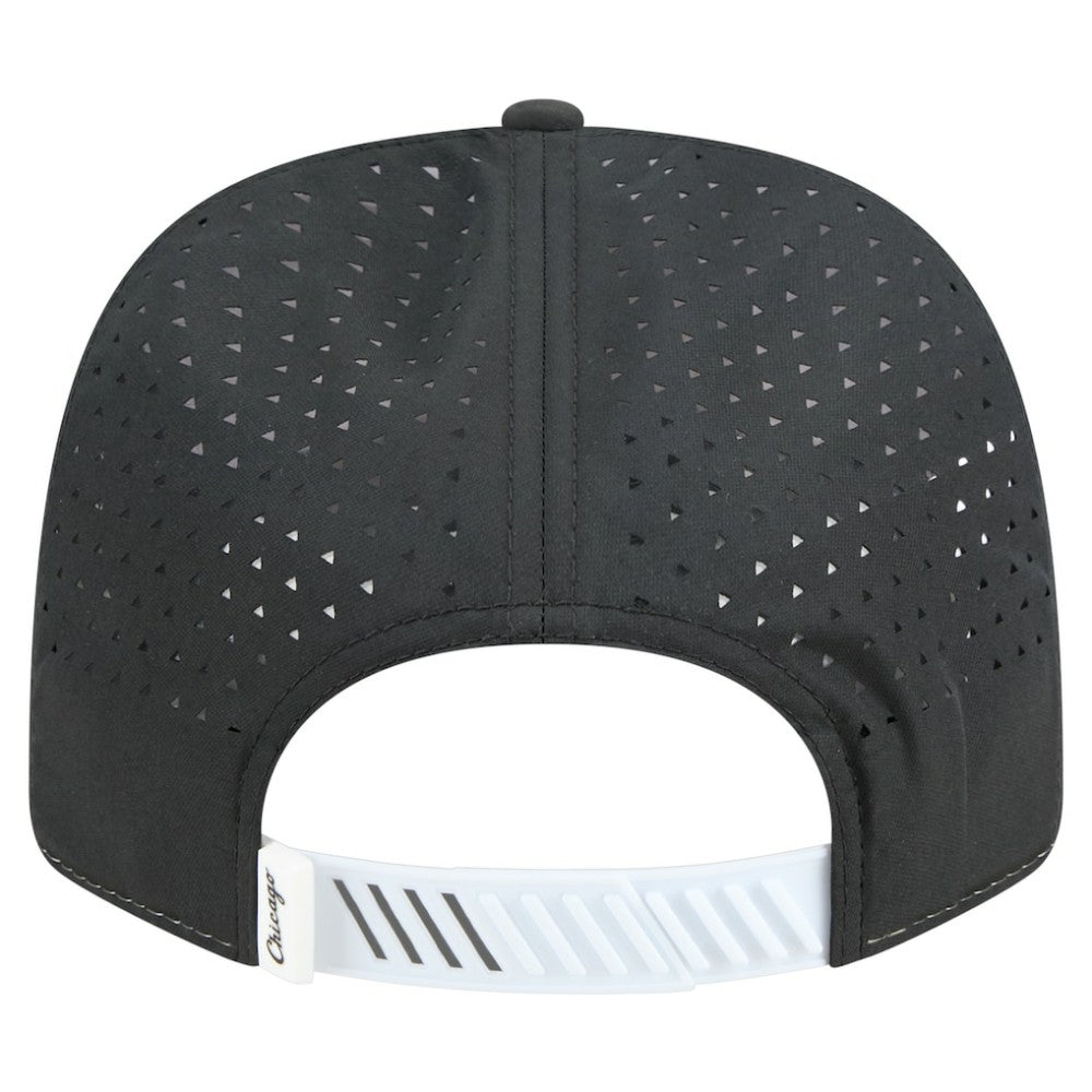 Chicago White Sox New Era Established Patch 9SEVENTY Adjustable Hat - White/Black Hats