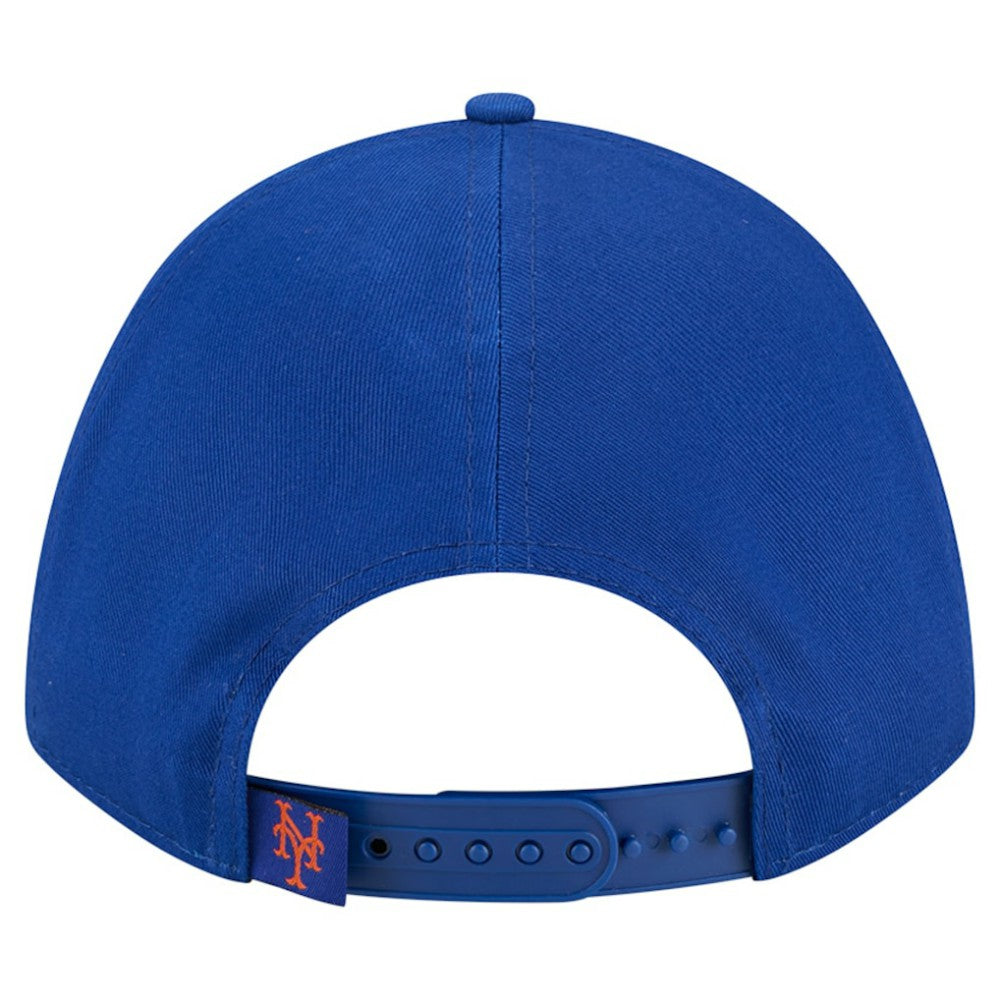 New York Mets New Era Women's Metallic A-Frame 9FORTY Adjustable Hat - Royal Hats