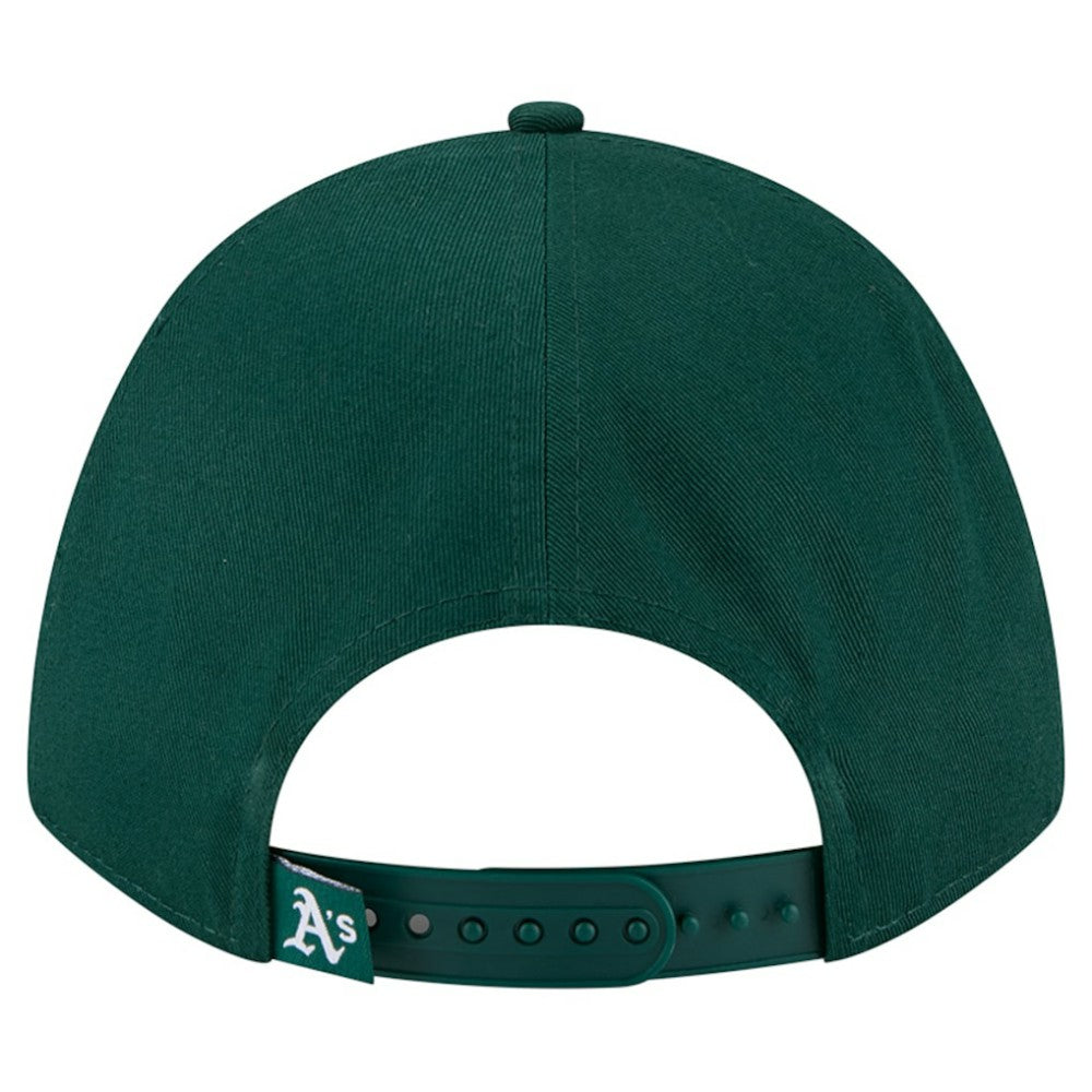 Athletics New Era Women's Metallic A-Frame 9FORTY Adjustable Hat - Green Hats
