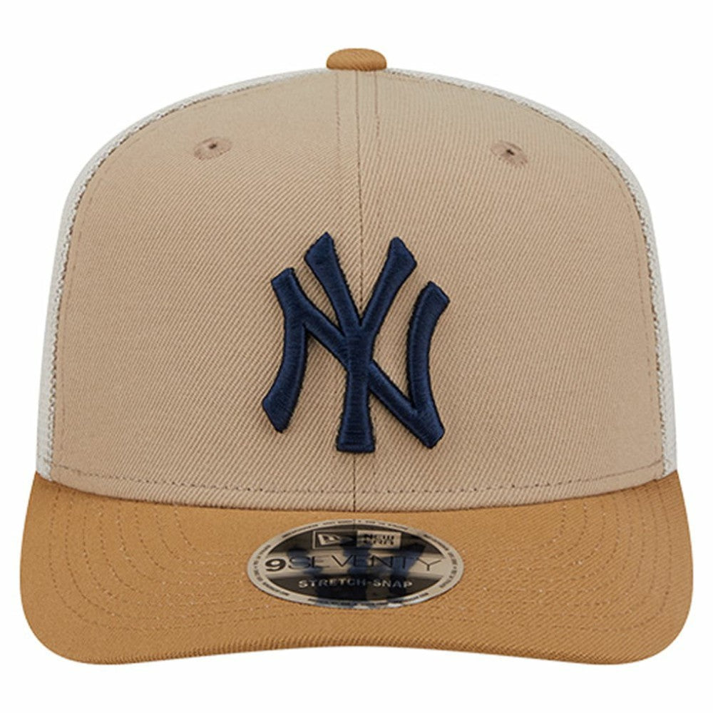 New York Yankees New Era 9SEVENTY Trucker Adjustable Hat - Stone Hats