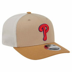 Philadelphia Phillies New Era 9SEVENTY Trucker Adjustable Hat - Stone Hats