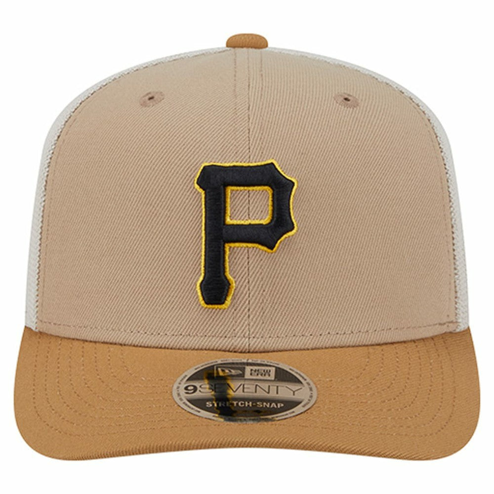 Pittsburgh Pirates New Era 9SEVENTY Trucker Adjustable Hat - Stone Hats