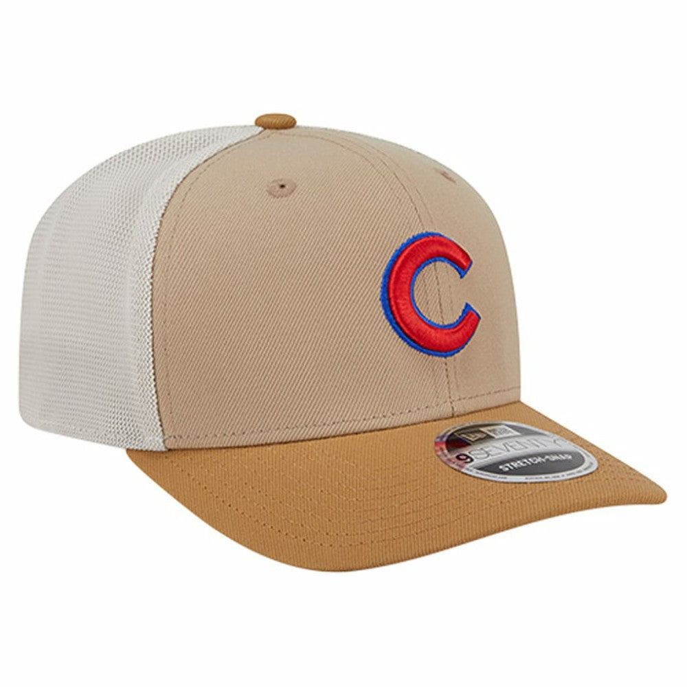 Chicago Cubs New Era 9SEVENTY Trucker Adjustable Hat - Stone Hats