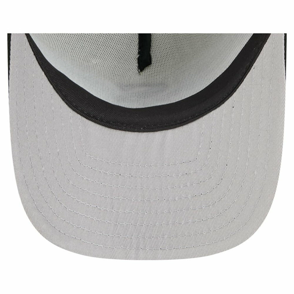 Chicago White Sox New Era Banner A-Frame 9FIFTY Trucker Snapback Hat - Cream/Black Hats