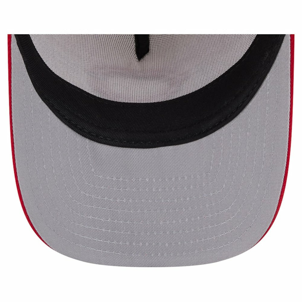 Cincinnati Reds New Era Banner A-Frame 9FIFTY Trucker Snapback Hat - Cream/Red Hats