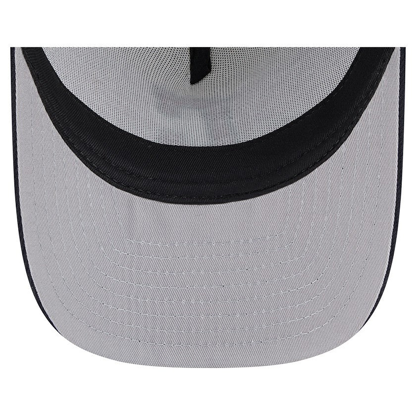 Cleveland Guardians New Era Banner A-Frame 9FIFTY Trucker Snapback Hat - Cream/Navy Hats